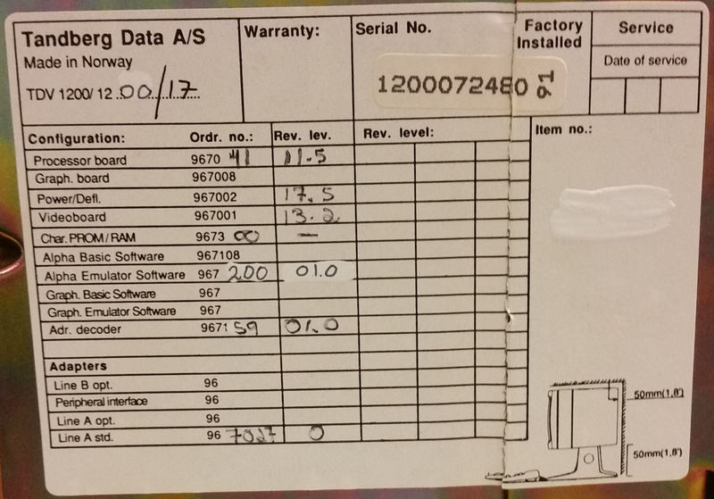 File:Tandberg TDV1200 serial no label.jpg